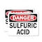 Signmission Sulfuric Acid Danger Sign, Plastic, 10in W x 7in L, 2PK OS-2PACK-DS-P-710-L-19474 - alternate 1